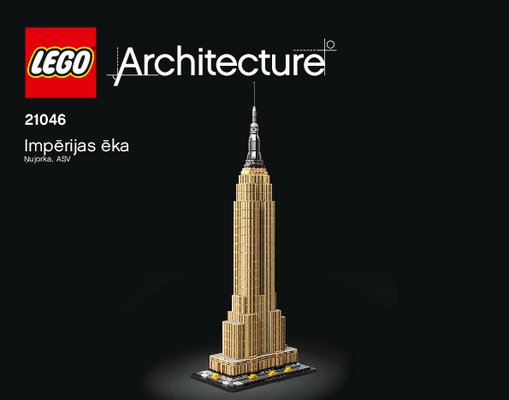 Instrucciones de Construcción - LEGO - 21046 - Empire State Building: Page 1