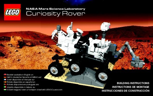 Instrucciones de Construcción - LEGO - Ideas - 21104 - Róver Curiosity del Laboratorio Científico de Marte de la NASA: Page 1