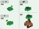 Instrucciones de Construcción - LEGO - Minecraft - 21125 - La casa del árbol en la jungla: Page 32