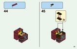 Instrucciones de Construcción - LEGO - 21150 - Minecraft™ Skeleton BigFig with Magma Cu: Page 33