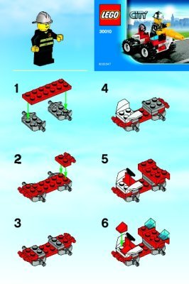 Instrucciones de Construcción - LEGO - 30010 - Fire Chief: Page 1