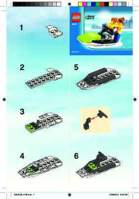 Instrucciones de Construcción - LEGO - 30015 - Jet ski: Page 1