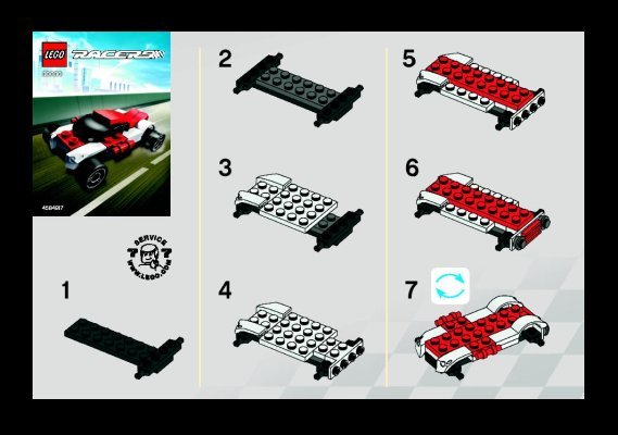 Instrucciones de Construcción - LEGO - 30030 - Tiny Turbo Rally Raider: Page 1