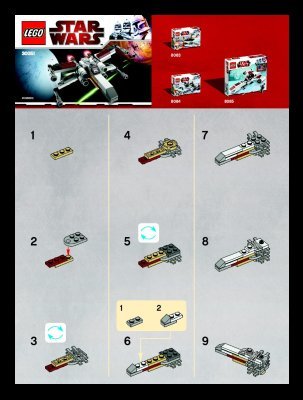 Instrucciones de Construcción - LEGO - 30051 - X-wing: Page 1