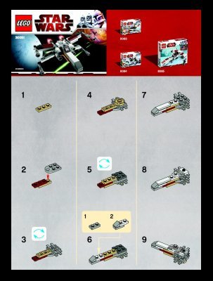 Instrucciones de Construcción - LEGO - 30051 - X-wing: Page 1