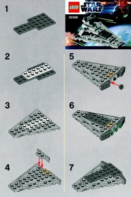 Instrucciones de Construcción - LEGO - 30056 - Mini Star Destroyer: Page 1