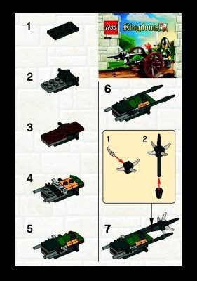 Instrucciones de Construcción - LEGO - 30061 - Attack wagon: Page 1