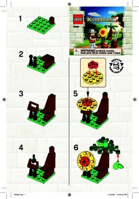 Instrucciones de Construcción - LEGO - 30062 - Target practice: Page 1