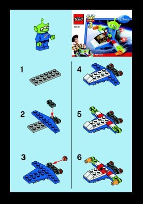 Instrucciones de Construcción - LEGO - 30070 - Alien Space Ship: Page 1