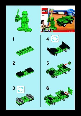 Instrucciones de Construcción - LEGO - 30071 - Army Jeep: Page 1