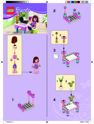 Instrucciones de Construcción - LEGO - 30102 - Desk: Page 1