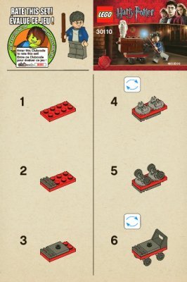 Instrucciones de Construcción - LEGO - 30110 - Trolley: Page 1