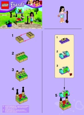 Instrucciones de Construcción - LEGO - 30112 - Emma’s Flower Stand: Page 1