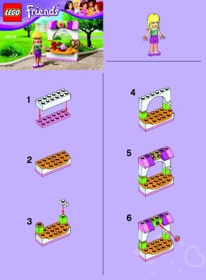 Instrucciones de Construcción - LEGO - 30113 - Stephanie’s Bakery Stand: Page 1