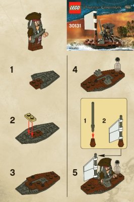 Instrucciones de Construcción - LEGO - 30131 - Jacks Boat: Page 1