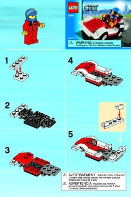 Instrucciones de Construcción - LEGO - 30150 - Race Car: Page 1