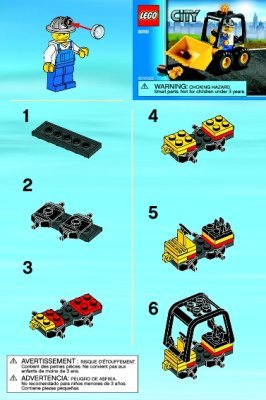 Instrucciones de Construcción - LEGO - 30151 - Mining Dozer: Page 1