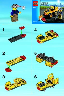 Instrucciones de Construcción - LEGO - 30152 - Mining Quad: Page 1