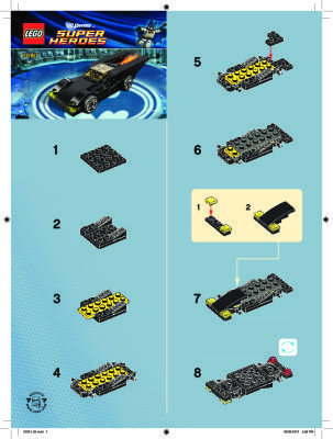 Instrucciones de Construcción - LEGO - 30161 - Batmobile: Page 1