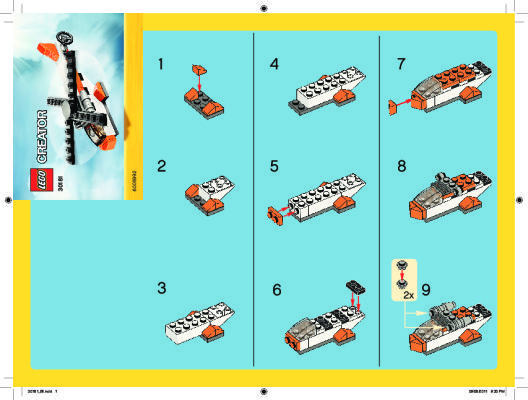 Instrucciones de Construcción - LEGO - 30181 - Helicopter: Page 1