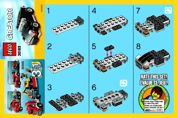 Instrucciones de Construcción - LEGO - 30183 - Little Car: Page 1