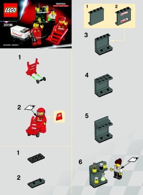 Instrucciones de Construcción - LEGO - 30196 - Shell F1 Team: Page 1