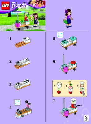 Instrucciones de Construcción - LEGO - 30202 - Smoothie Stand: Page 1