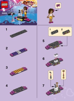 Instrucciones de Construcción - LEGO - 30205 - Pop Star Red Carpet: Page 1