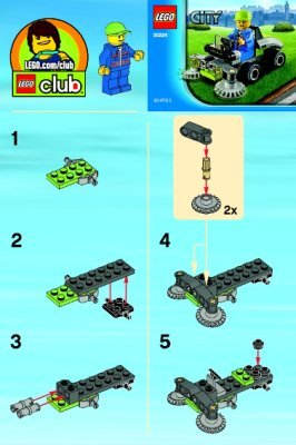 Instrucciones de Construcción - LEGO - 30224 - Lawn Mover: Page 1