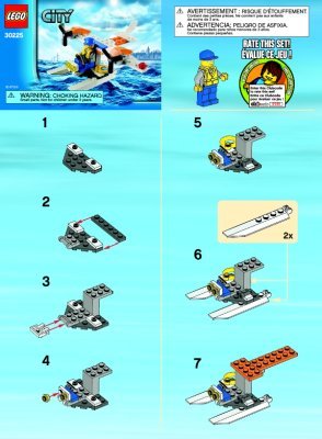 Instrucciones de Construcción - LEGO - 30225 - Seaplane: Page 1