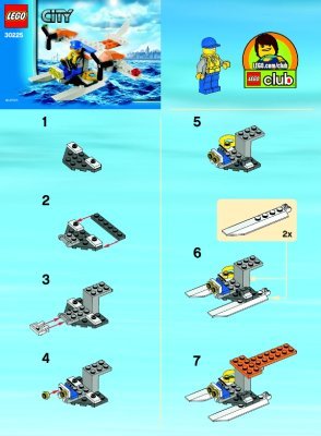 Instrucciones de Construcción - LEGO - 30225 - Seaplane: Page 1