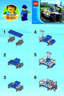 Instrucciones de Construcción - LEGO - 30228 - Police ATV: Page 1