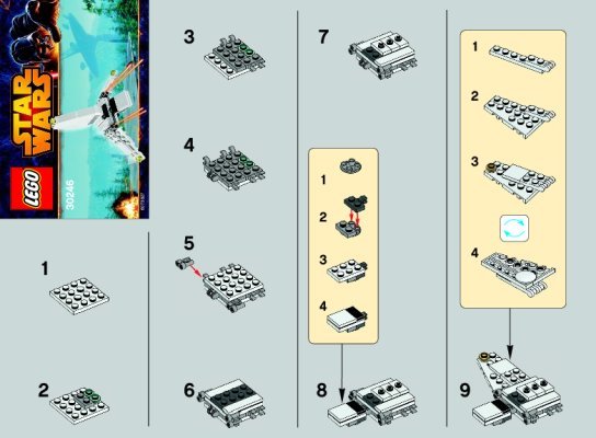 Instrucciones de Construcción - LEGO - 30246 - Imperial Shuttle™: Page 1