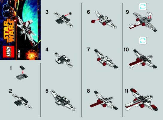 Instrucciones de Construcción - LEGO - 30247 - ARC-170 Starfighter™: Page 1