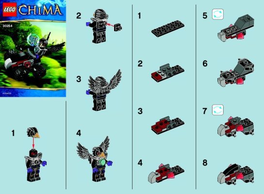 Instrucciones de Construcción - LEGO - 30254 - Razcal’s Double-Crosser: Page 1