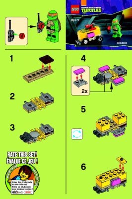 Instrucciones de Construcción - LEGO - 30271 - Mikey’s Mini-Shellraiser: Page 1