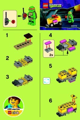 Instrucciones de Construcción - LEGO - 30271 - Mikey’s Mini-Shellraiser: Page 1