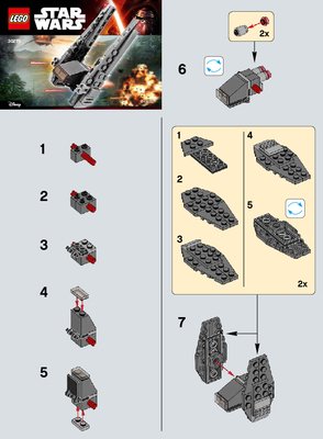 Instrucciones de Construcción - LEGO - 30279 - Kylo Ren’s Command Shuttle™: Page 1