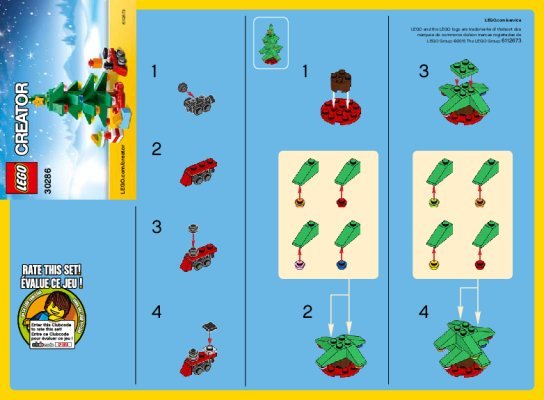 Instrucciones de Construcción - LEGO - 30286 - Christmas Tree: Page 1