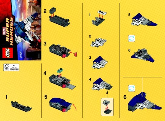 Instrucciones de Construcción - LEGO - 30304 - Avengers #8: Page 1