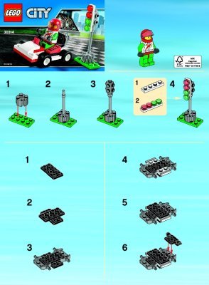 Instrucciones de Construcción - LEGO - 30314 - Go-Kart Racer: Page 1