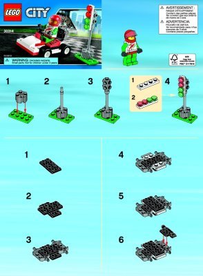 Instrucciones de Construcción - LEGO - 30314 - Go-Kart Racer: Page 1