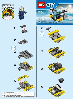 Instrucciones de Construcción - LEGO - 30346 - Prison Island Helicopter: Page 1