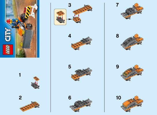 Instrucciones de Construcción - LEGO - 30353 - Tractor: Page 1