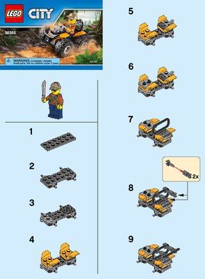 Instrucciones de Construcción - LEGO - 30355 - Jungle ATV: Page 1