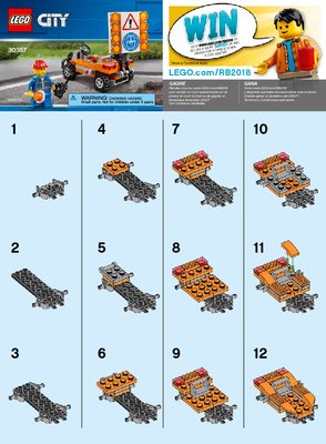 Instrucciones de Construcción - LEGO - 30357 - Road Worker: Page 1