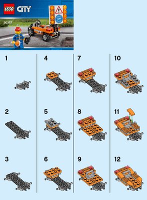 Instrucciones de Construcción - LEGO - 30357 - Road Worker: Page 1