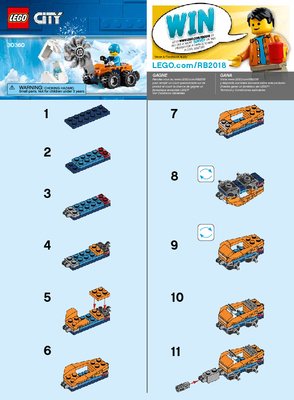 Instrucciones de Construcción - LEGO - 30360 - Arctic Ice Saw: Page 1