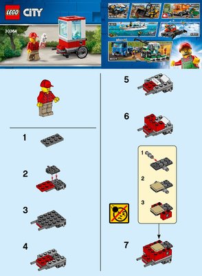 Instrucciones de Construcción - LEGO - 30364 - Popcorn Cart: Page 1