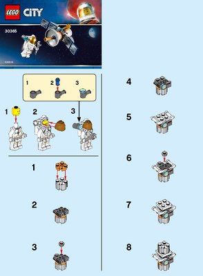 Instrucciones de Construcción - LEGO - 30365 - Space Satellite: Page 1